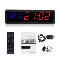 YIZHI Portable LED 1.8 pouces numérique intervalle entraînements minuterie multifonction compte à rebours compte à rebours chronomètre avec télécommande