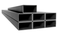Tube rectangulaire Baode noir galvanisé à chaud 30x60mm, norme ASTM, pour rampe d'escalier, approvisionnement stable