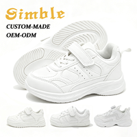 Chaussures de rentrée scolaire pour enfants de haute qualité, personnalisées, blanches, antidérapantes, confortables, style décontracté, baskets pour enfants