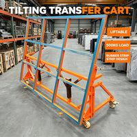Chariot de transport de dalles en acier Speedone, table de fabrication mobile pour la manutention et le stockage de dalles de granit et de marbre