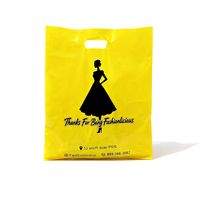 Maßgefertigte Langlebige Kleidungsverpackung Wiederverwendbare Gestanzte Handlange HDPE/PE Plastiktüten mit Individuellem Logo Tiefdruck/Siebdruck für Supermärkte