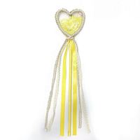 Baguette de princesse brodée de fleurs accessoires de costume baguette magique de coeur baguettes de fée pour les filles