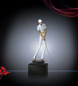 Penghargaan dan Piala Golf Bahan Resin Desain Baru dari Pabrik