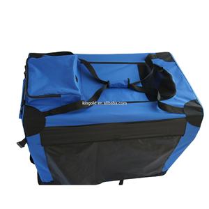 กรงสุนัขพับได้แบบพกพาสำหรับสุนัขสัตว์เลี้ยงกรงผ้าอ๊อกซ์ฟอร์ดพร้อมเสื่อขนแกะ - Product Image 3