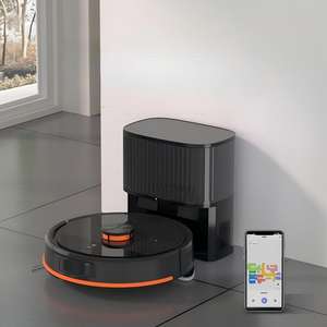 หุ่นยนต์ดูดฝุ่นแบบมีเลเซอร์นำทาง ชาร์จเองอัตโนมัติ ควบคุมผ่านแอปอัจฉริยะ พร้อมระบบสั่งงานด้วยเสียง ถูพื้นได้ทั้งแบบเปียกและแบบแห้ง สำหรับใช้ในบ้าน - Product Image 2