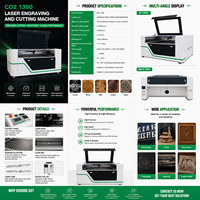 1390 CO2-Laser-Gravur- und Schneidemaschine für Acryl, Stein und alle Materialien