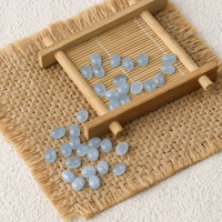 Aigue-marine en forme d'œuf, cabochon, pierres précieuses bleues, vendues en gros avec une qualité supérieure, idéales pour la fabrication de bijoux