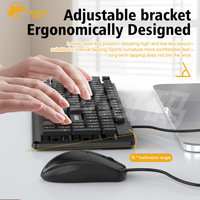 Stok Grosir Keyboard dan Mouse Gaming USB Berkabel, Set Combo untuk Bisnis, Kantor, Komputer Desktop PC, Tahan Air, OEM PC, DIY