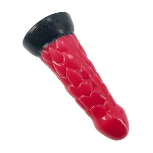 FAAK 19.5cm 7.5 "4.9cm große sex anal spielzeug neue realistische butt plug rot schwarz heißer silikon dildo anal sex stimulans für paare