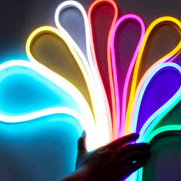 Custom Logo Led Neon Sign Blue Orange Red Silicone Luces Neon Flex Light for Wedding