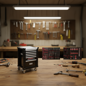 Juego de herramientas RS6 3NMA con gabinete rodante y paneles organizadores para uso en taller - Product Image 3