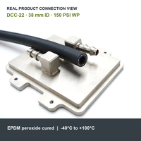 Manguera Flexible de Refrigerante YUTE DCC-22 EPDM de 1-1/2 Pulgadas de Diámetro Interior, 150 PSI, UL94 V-0, para Refrigeración Líquida de Servidores y Corte