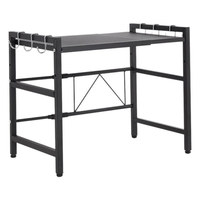 Étagère de rangement réglable et extensible en acier au carbone à un niveau pour four à micro-ondes, organisateur de comptoir de cuisine, vente en gros