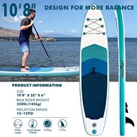 Planche de paddle gonflable de couleur personnalisée certifiée par pci/EN, planche de surf isup à vendre