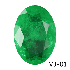 Nueva Tendencia: Piedras Sueltas de Cristal Doble de Corte Ovalado en Verde <span class=keywords><strong>Esmeralda</strong></span> y <span class=keywords><strong>Azul</strong></span> para la Creación de Joyería Fusionada - Product Image 2