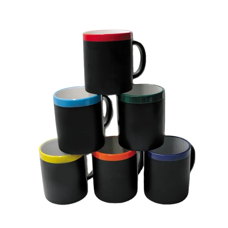 wholesale factory price children's gift 11oz Ceramic Chalk Mug blackboard chalk ceramic coffee mug cup