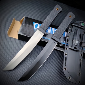 Couteau droit à lame fixe en acier inoxydable durable et portable avec manche G10, pointe de lance, pour camping en extérieur, personnalisable OEM - Product Image 5