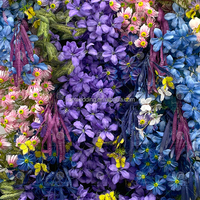 Nouvelle Murale Florale Populaire en Soie Artificielle, Design Écologique, Plusieurs Couleurs Personnalisables pour Fond de Mariage Moderne