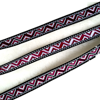 Ruban Jacquard Ethnique Style Folk 100% Polyester Écologique 1,3 cm Accessoires Vestimentaires Sans Élastique Ruban Unique pour Vêtements