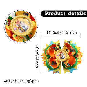 L'ultimo 2026 Zootopia2 film fermacapelli con fiocco con volpe e coniglio cartoni animati e personaggi <span class=keywords><strong>Anime</strong></span> fiocco accessori per capelli forcina - Product Image 3