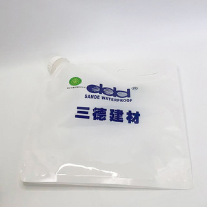 Embalaje de plástico PE blanco brillante, bolsa de pie resistente a la corrosión, bolsa a prueba de fugas, bolsa con asa para líquido químico - Product Image 4