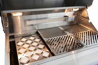 Barbecue à gaz encastrable professionnel à 3 brûleurs avec rôtissoire intégrée et brûleur arrière haute puissance – Station culinaire polyvalente