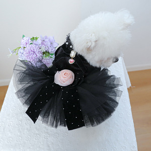 PETCIRCLE Pet Circle Spring and Autumn Pet Clothing Small Dog Puppy <b>Cat</b> <b>Clothes</b> Sahara Rose Wedding Dress - Product Image 1