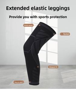 Wholesale Long <b>Leg</b> Compression <b>Sleeves</b> Full <b>Sleeve</b> Knee Brace Support Protect Basketball <b>Football</b> Pain Relief - Product Image 4