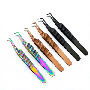 Professional Wholesale Volume <b>Lash</b> Extensions Vendor Tweezers <b>Individual</b> Eye <b>Lash</b> Tweezers for <b>Lash</b> Isolation Japanese Steel - Product Image 1