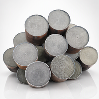 Substrat catalytique en nid d'abeille métallique Euro 5 Dia100x100mm 200CPSI 400CPSI, filtre DPF, catalyseur à trois voies métallique