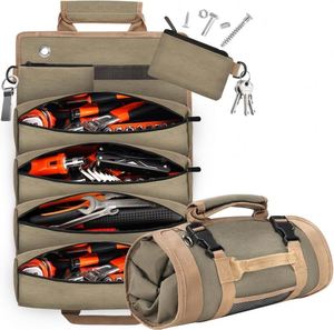 Free sample Wholesale <b>Tool</b> <b>Kit</b> Set <b>Bag</b> Custom Heavy Duty Rolling <b>Tools</b> Tote <b>Bag</b> Carrier Portable Canvas Hardware <b>Tool</b> Roll <b>Bag</b> - Product Image 1