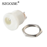 Prise de charge DC-022 blanche pour ordinateur Prise d'alimentation CC 2.1*5.5mm avec contacts en cuivre