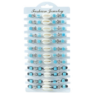 Pulsera tejida de cuentas de tortuga turquesa estilo bohemio ajustable pulseras de playa de tobillo joyería de cuentas de moda - Product Image 5