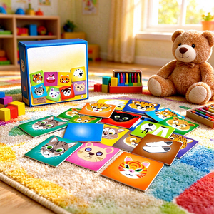Carte da Gioco Personalizzate per il Gioco Memoria, Flashcard Educative per Bambini con Animali, Carte da Gioco Stampate su Misura con Scatola per Vendita all'Ingrosso - Product Image 3