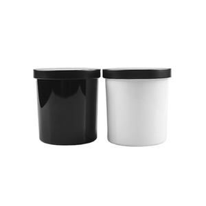 300ml 400ml vuoto di pasqua profumato <span class=keywords><strong>portacandele</strong></span> barattoli in <span class=keywords><strong>vetro</strong></span> nero opaco bianco decorazione per la casa con coperchio e scatola in nero opaco - Product Image 1