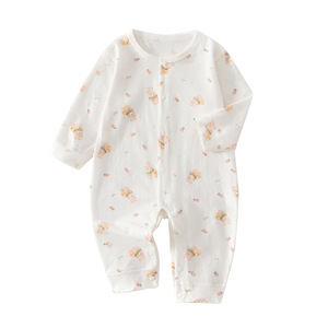 Combinaison à manches longues pour bébé, en coton fin, unisexe, pour nouveau-né, catégorie A, imprimé mignon - Product Image 5