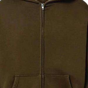 Men's Customizable 100% Cotton Heavyweight <b>Zipper</b> Hoodies Winter Solid Pattern Fleece Custom Logo Printed Breathable Quick Dry - Product Image 5