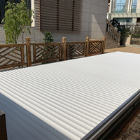 Couverture de piscine automatique Alufer, couverture de spa électrique à enroulement pour piscine extérieure, télécommande jusqu'à 3,5 m de largeur