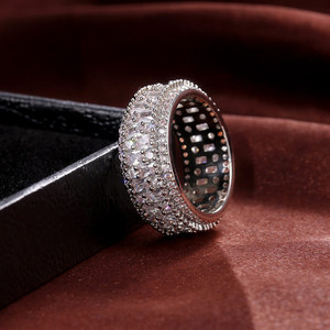 Anello in pietra di zircone di cristallo femminile CAOSHI fedi nuziali Vintage per donna anello placcato in argento 925 di moda di lusso - Product Image 5