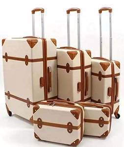 <span class=keywords><strong>Valise</strong></span> de haute qualité vintage antivol pour filles, en ABS bleu, coque rigide, <span class=keywords><strong>4</strong></span> <span class=keywords><strong>roues</strong></span> pivotantes, ensemble de bagages de voyage - Product Image 1