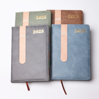 Revues logo personnalisé 2025 carnet de notes couverture personnalisée porte-stylo promotionnel en gros planificateur agenda A5