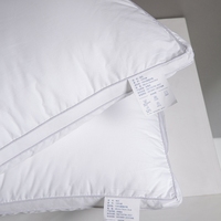 Oreiller de luxe en coton/polyester imperméable 250TC pour sommeil profond, design ergonomique breveté, soutien du cou, pour dormeurs sur le côté et sur le dos