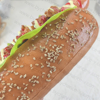 Maquette de hot-dog réaliste de haute qualité, modèle alimentaire artificiel pour la décoration de cuisine, showroom, cinéma, maison