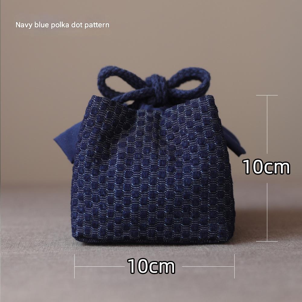 motif de points bleu foncé