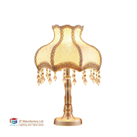 Lampe de table de chevet de style européen classique pour chambre d'hôtel, lumière décorative