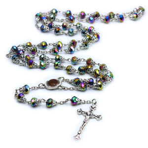 <span class=keywords><strong>Rosario</strong></span> con Scatola, <span class=keywords><strong>Collana</strong></span> con Croce Cattolica, Gioielli Religiosi, Regalo per Donne - Product Image 4