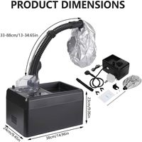 Mesin Steamer Rambut Nano Micro Mist Fungsi Ozon, Alat Perawatan Spa Rambut Ultrasonik, Kondisioner Hidrasi Mendalam untuk Salon