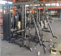 Equipo de Fitness para gimnasio, máquina Smith 3D, Cable de acero, peine cruzado, entrenador, Power Squat Rack, estación multifunción