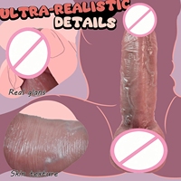 Dildo incurvé ultra réaliste en silicone souple double, étanche, 9 pouces, avec ventouse puissante pour utilisation mains libres, pour femmes et hommes