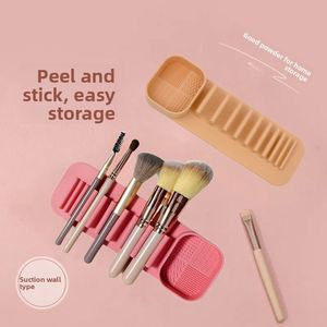 Support de rangement en silicone pour pinceaux de maquillage, pour organiser les produits de beauté et de soins personnels - Product Image 4